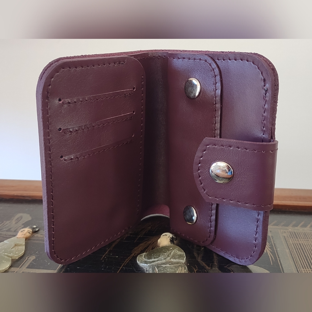 Leather Crossbody Shoulder Bag And Wallet - Picture 11 of 16